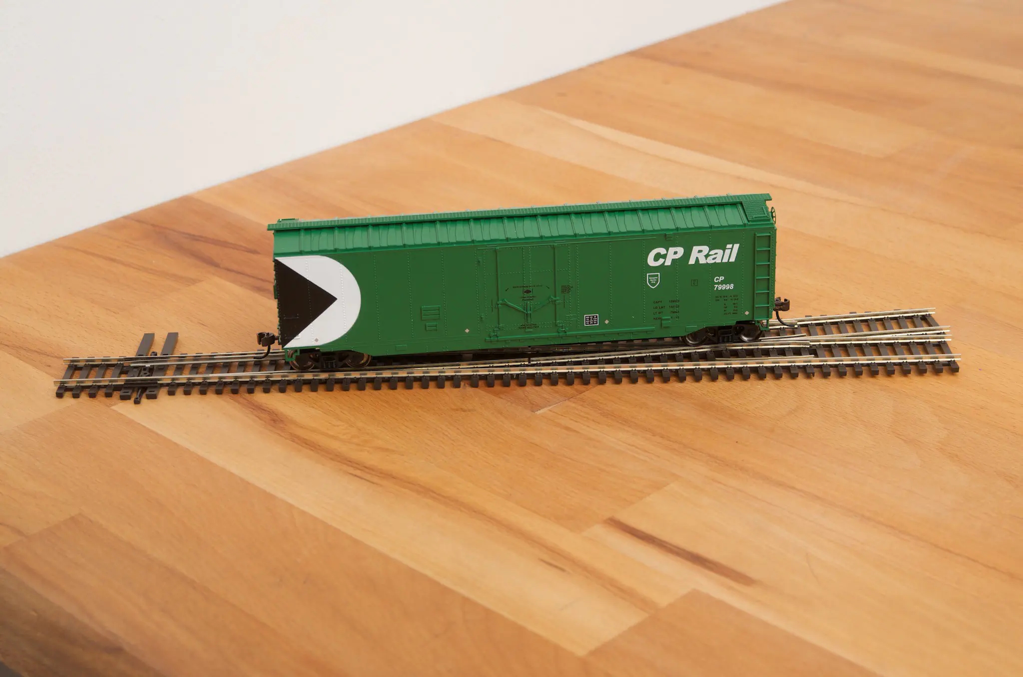 50 foot boxcar on a #8 turnout