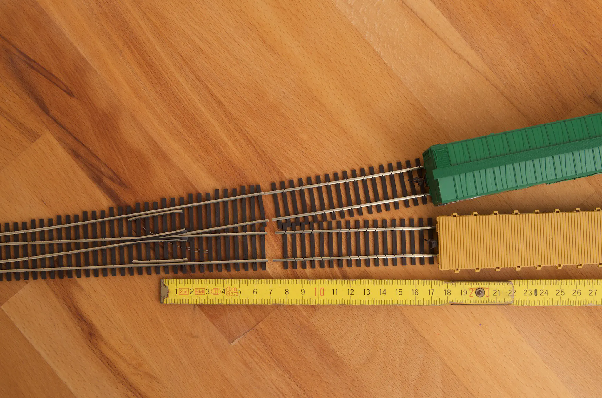 Required clearance to pass after a #8 turnout