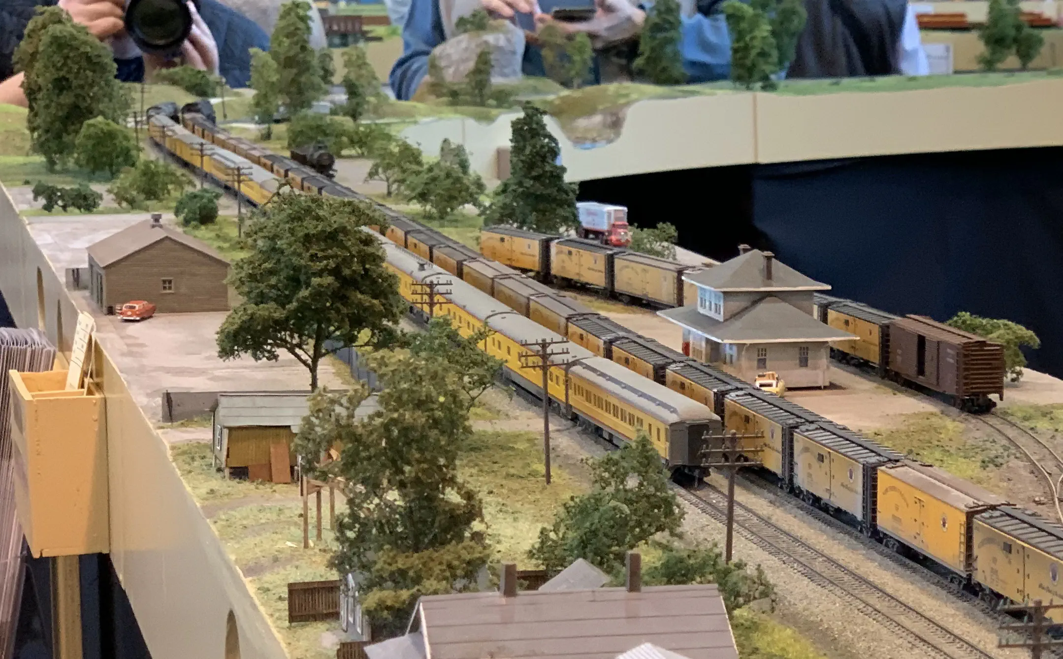 Its not always that busy, but someone wanted to run trains with 70 cars.